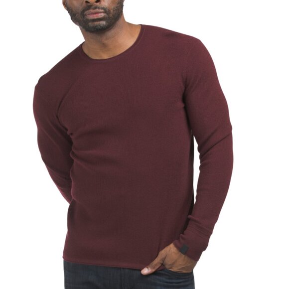 RAG & BONE Burgundy Merino Wool Blend Martin Sweater